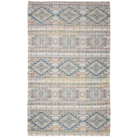 Safavieh 8 x 10 ft. Saffron 567A Hand Loomed Rectangle Area Rug Cream & Blue SFN567A-8